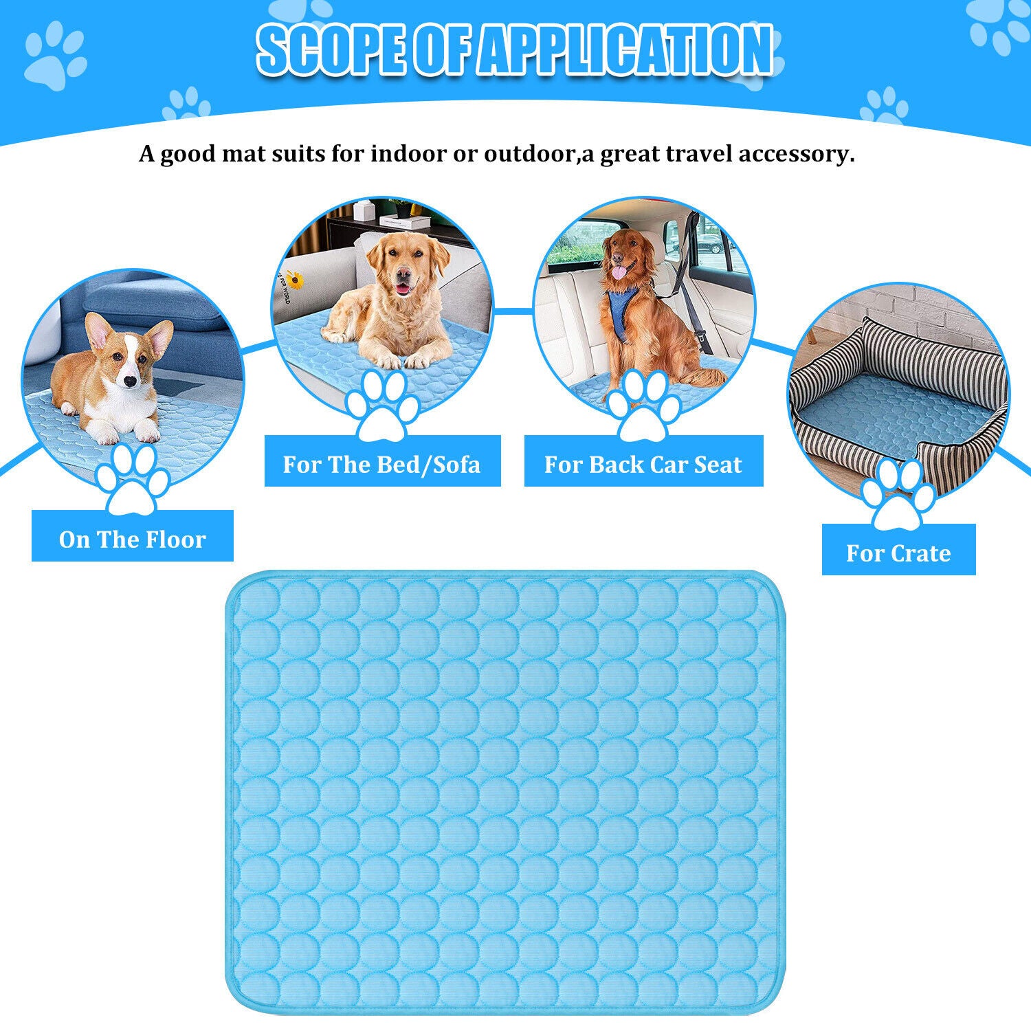 best Pet Cooling Mat for indoor and outdoor use