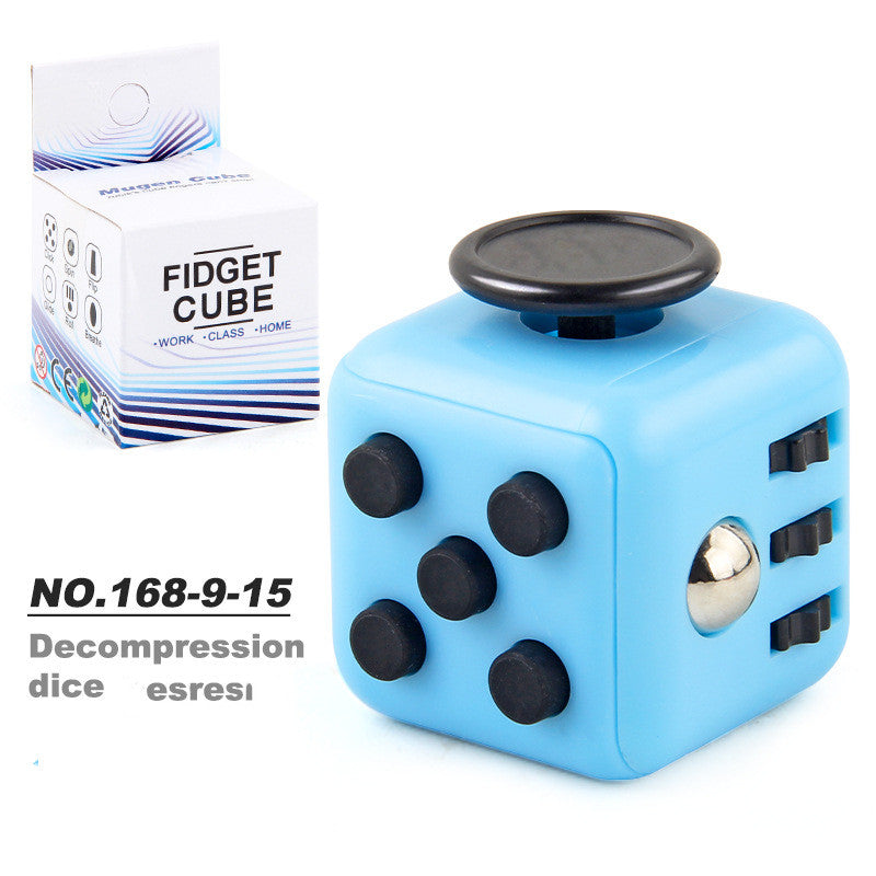 stress relief cube in blue color