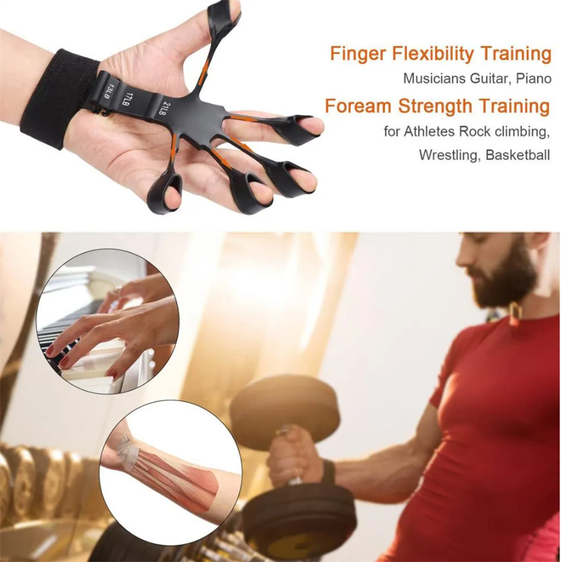 adjustable finger exerciser for finger flexibility and forearms strenght training 