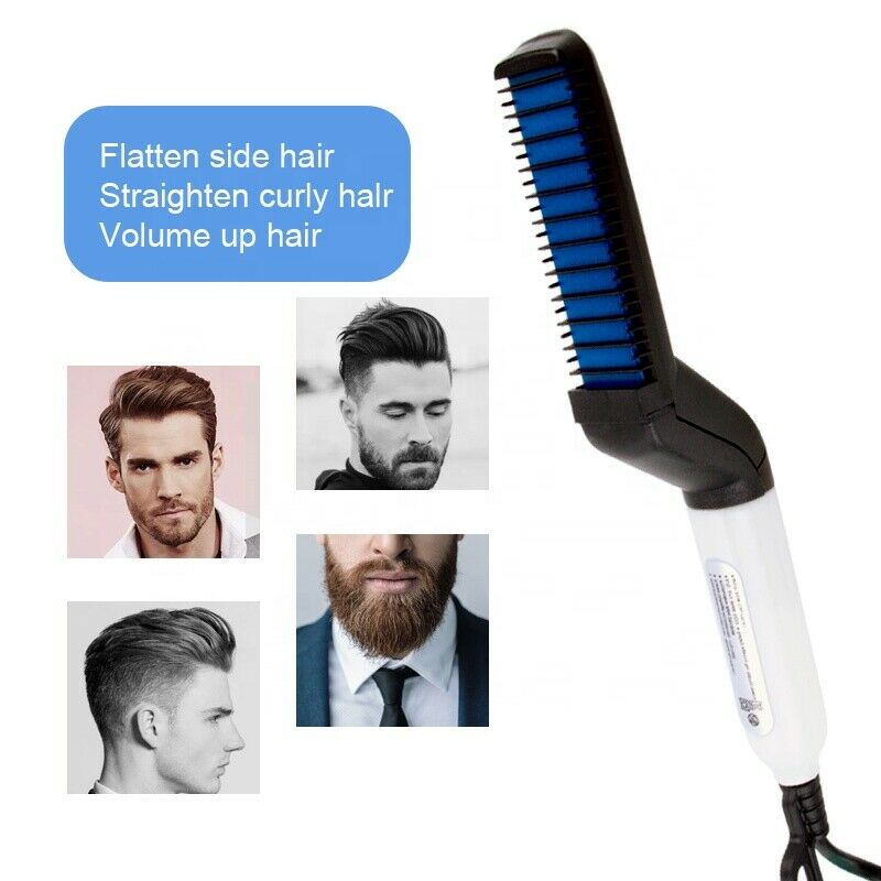 All-in-one hair comb for styling and straightening  for men