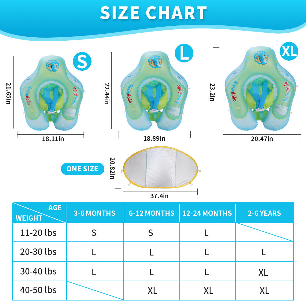 Infant floating swimming pool in 3 sizes