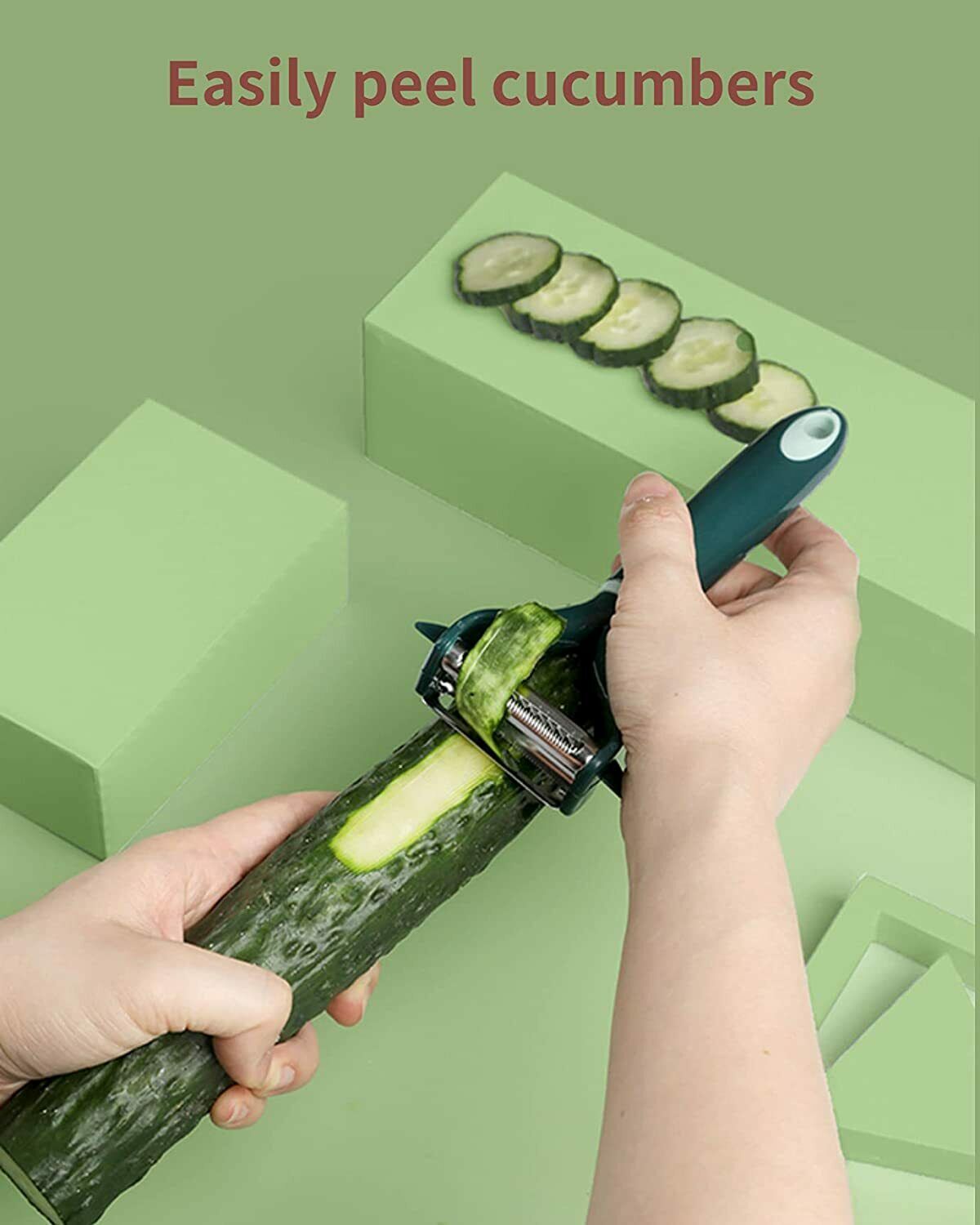 easily peel cucumbers 2 In 1 Vegetable Fruit peeler