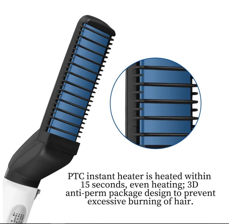 Professional quality hair and beard comb for men