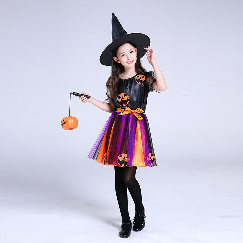 Children's Halloween pumpkin costume