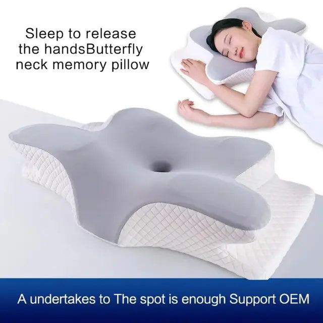 Cervical Neck Pillow for Pain Relief | Contour Memory Foam Pillow | Neck Support Pillows for Sleeping | Ergonomic Orthopedic Pillow for Side, Back, Stomach Sleepers