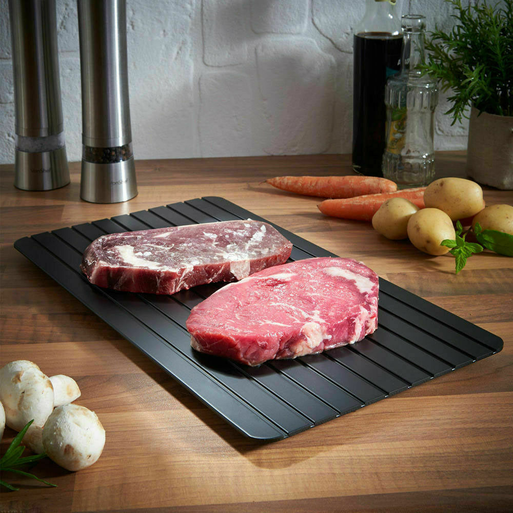 Fast Defrost Frozen meat tray that instantly melt the frozen meat