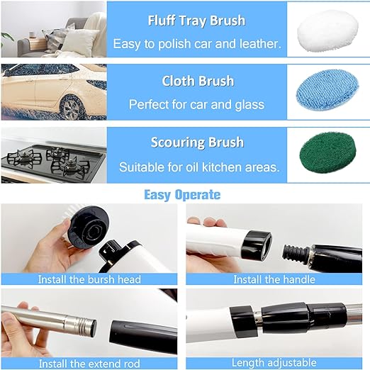 Seven-in-one Electric Cleaning Brush